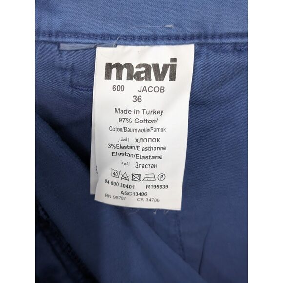 Men's Mavi Jacob Blue Chino Casual Shorts Size 36/10 - Picture 11 of 11